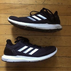 black Adidas Cloudfoam size 7 trainers shoes